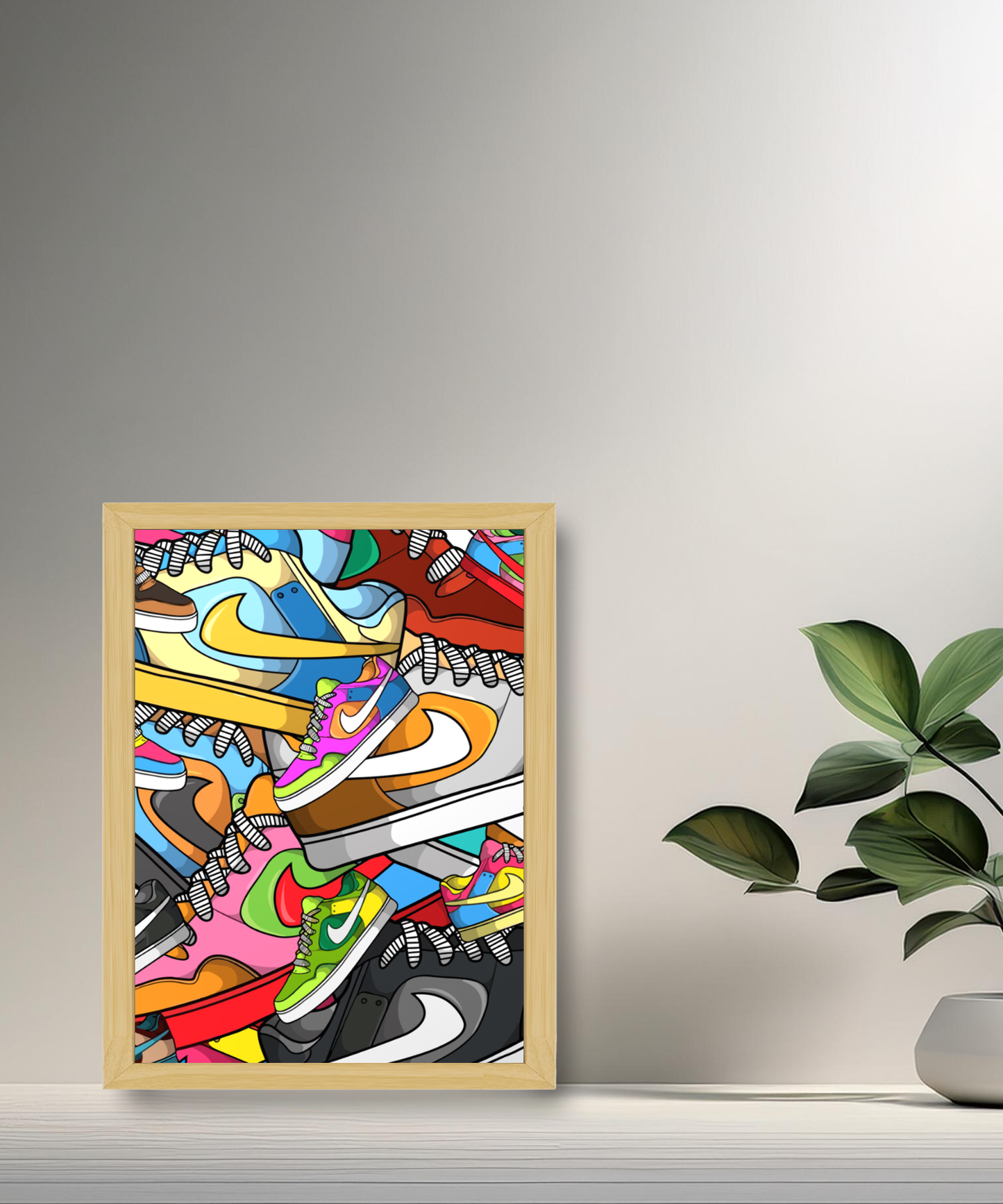 Cadre photo Nike Dunks Illustration
