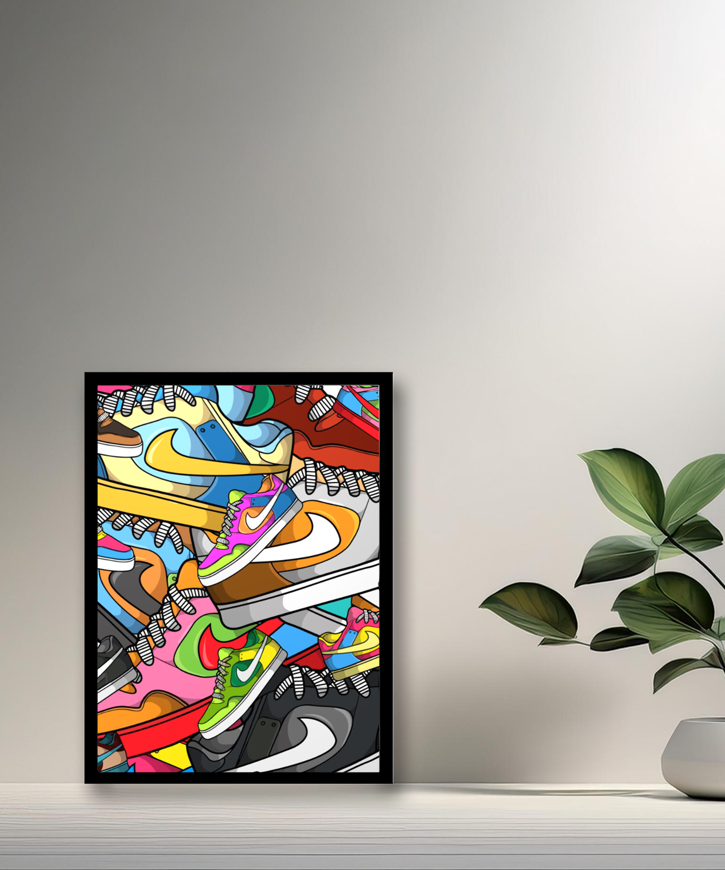 Cadre photo Nike Dunks Illustration