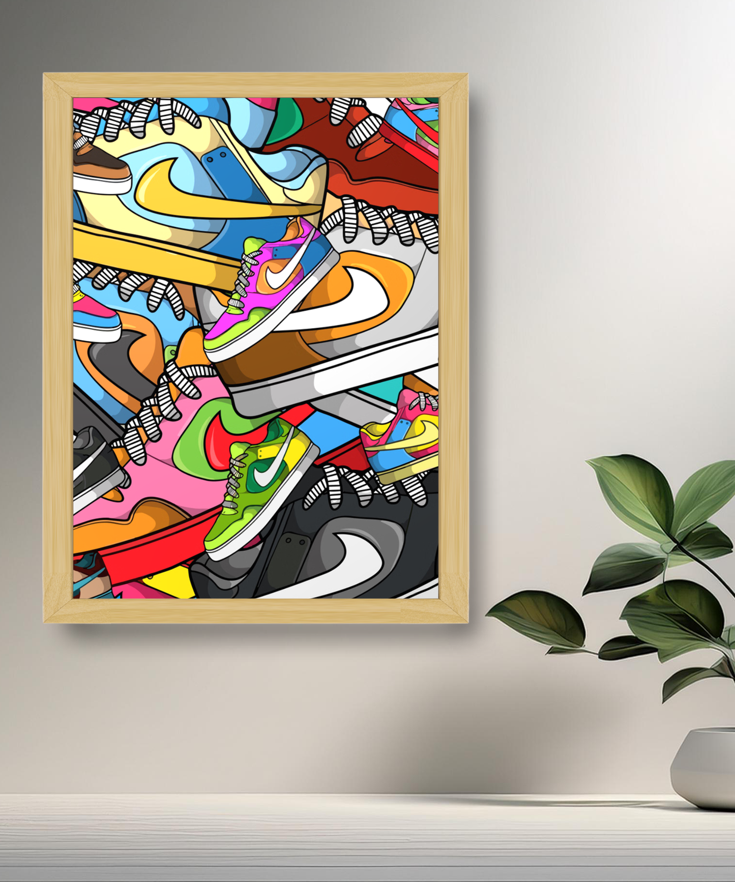 Cadre photo Nike Dunks Illustration