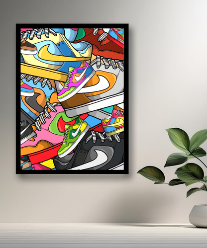 Cadre photo Nike Dunks Illustration