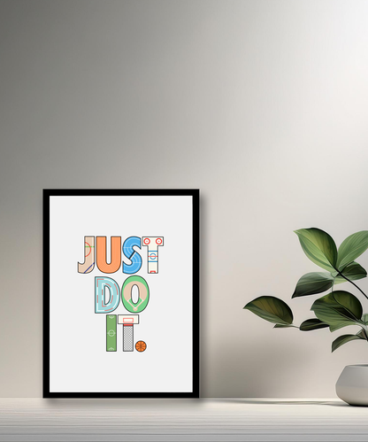 Cadre photo Just do It. Nike blanc