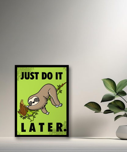 Cadre photo Just do It later Nike