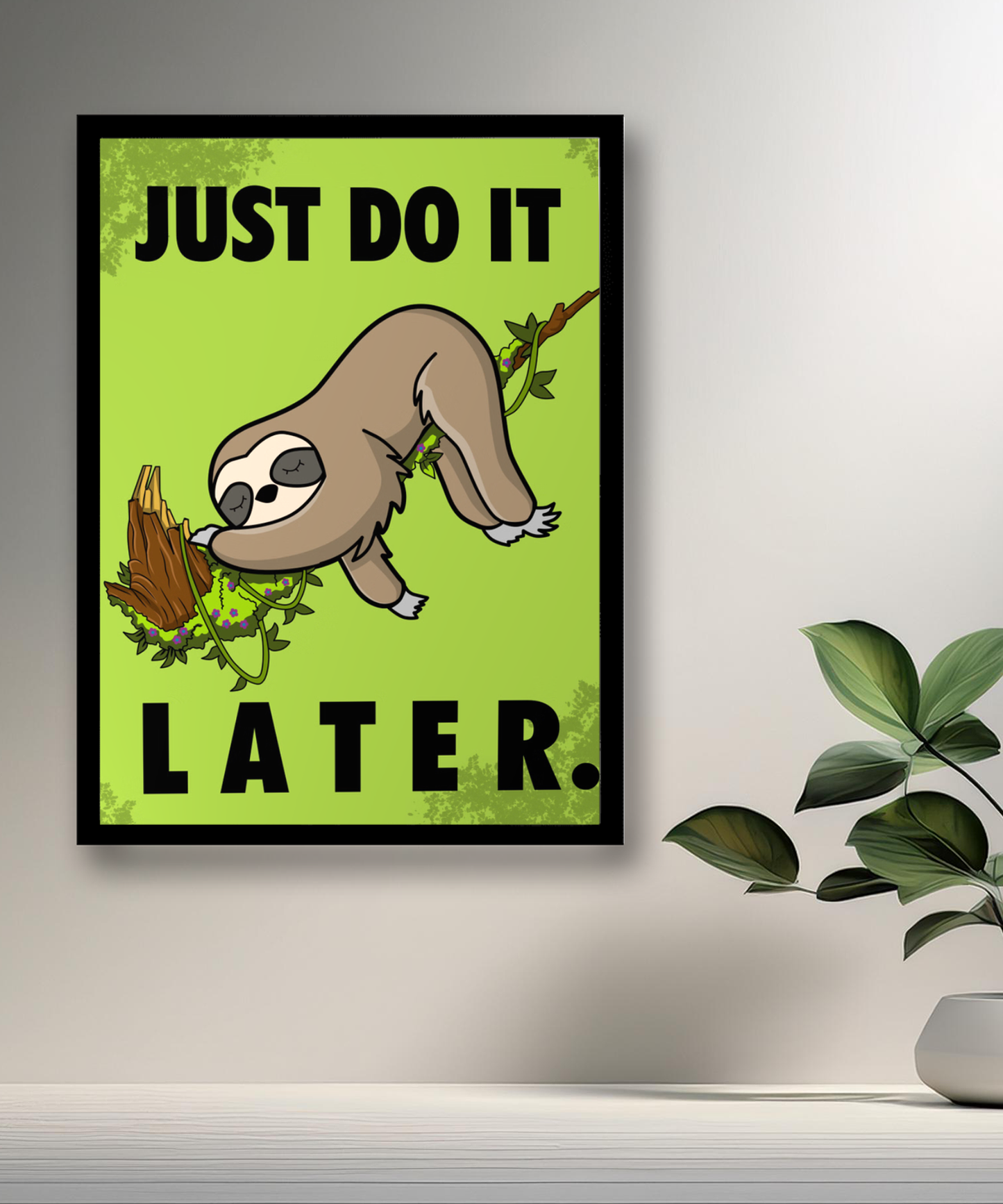 Cadre photo Just do It later Nike
