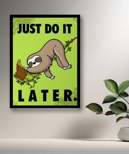 Cadre photo Just do It later Nike