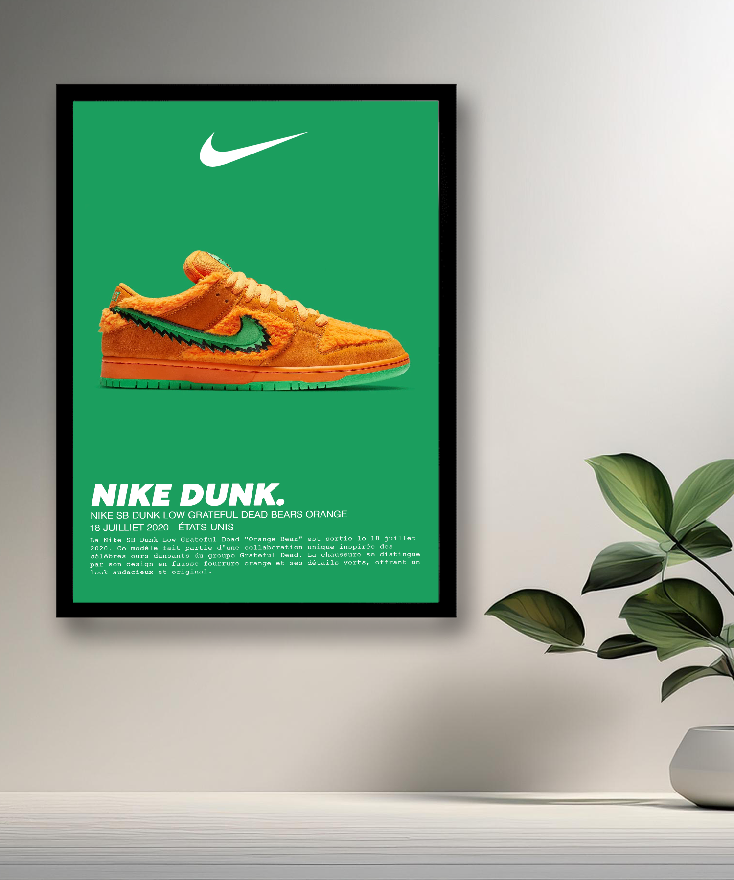 nike dunk bear orange