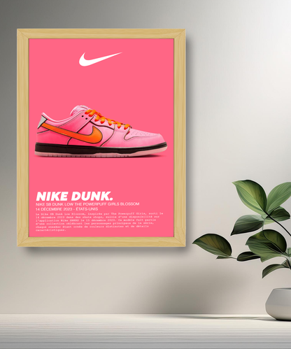 Nike SB Dunk Low The Powerpuff Girls Blossom Fotorahmen