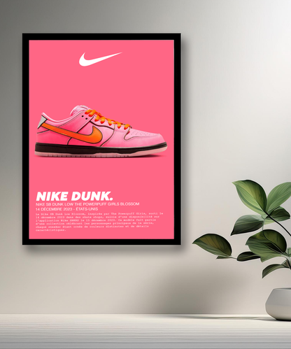 Nike SB Dunk Low The Powerpuff Girls Blossom Fotorahmen