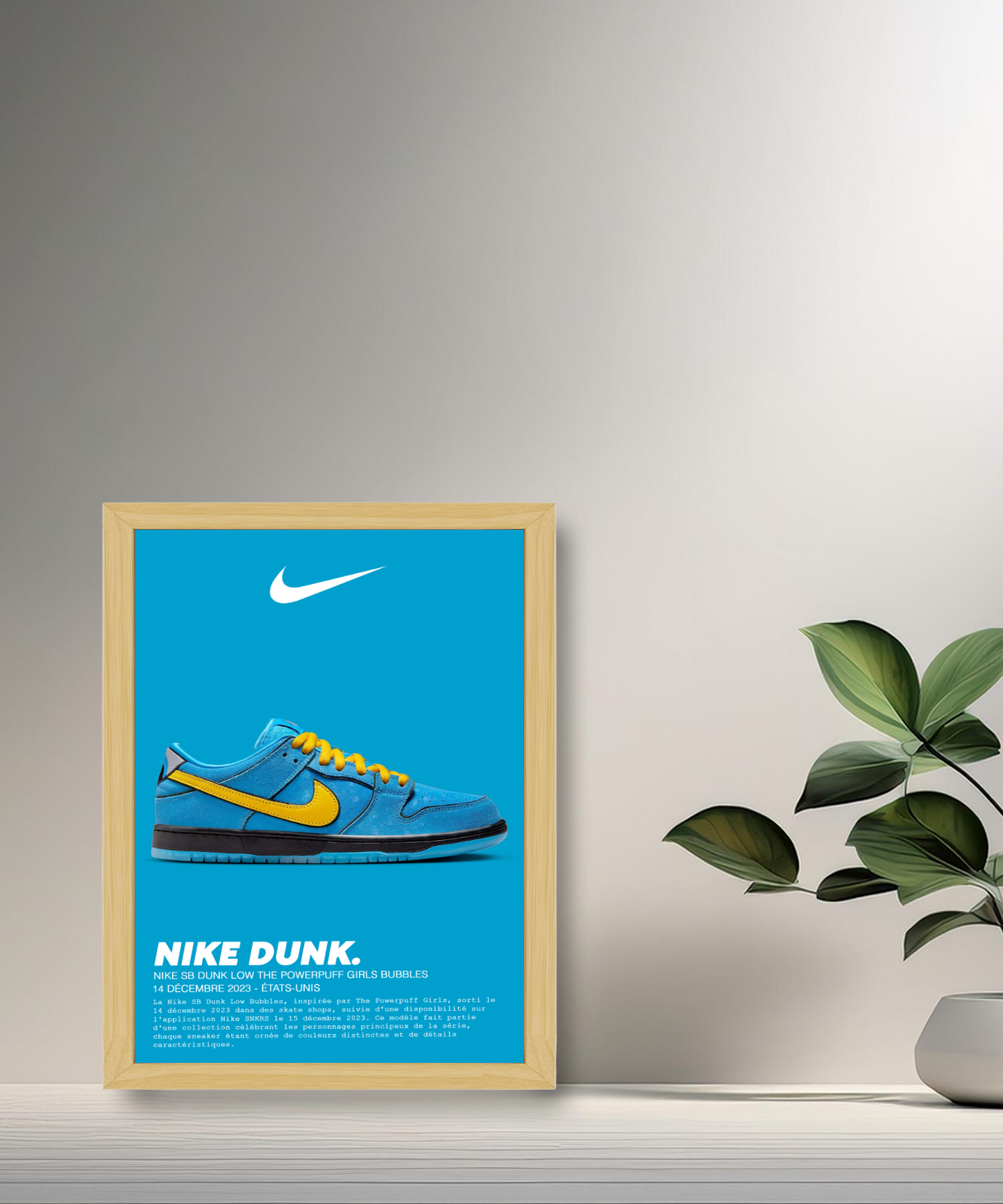 Nike SB Dunk Low The Powerpuff Girls Bubbles Fotorahmen 