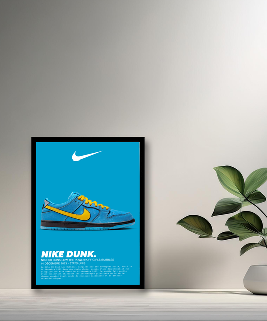 Nike SB Dunk Low The Powerpuff Girls Bubbles Fotorahmen 