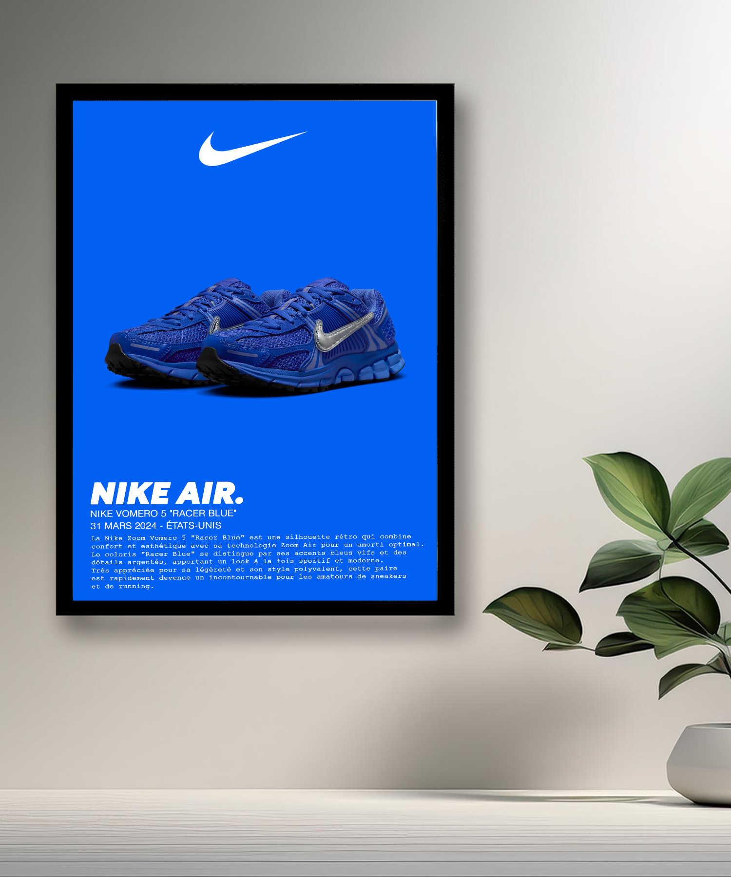 Cadre photo Nike Vomero 5 Racer Blue