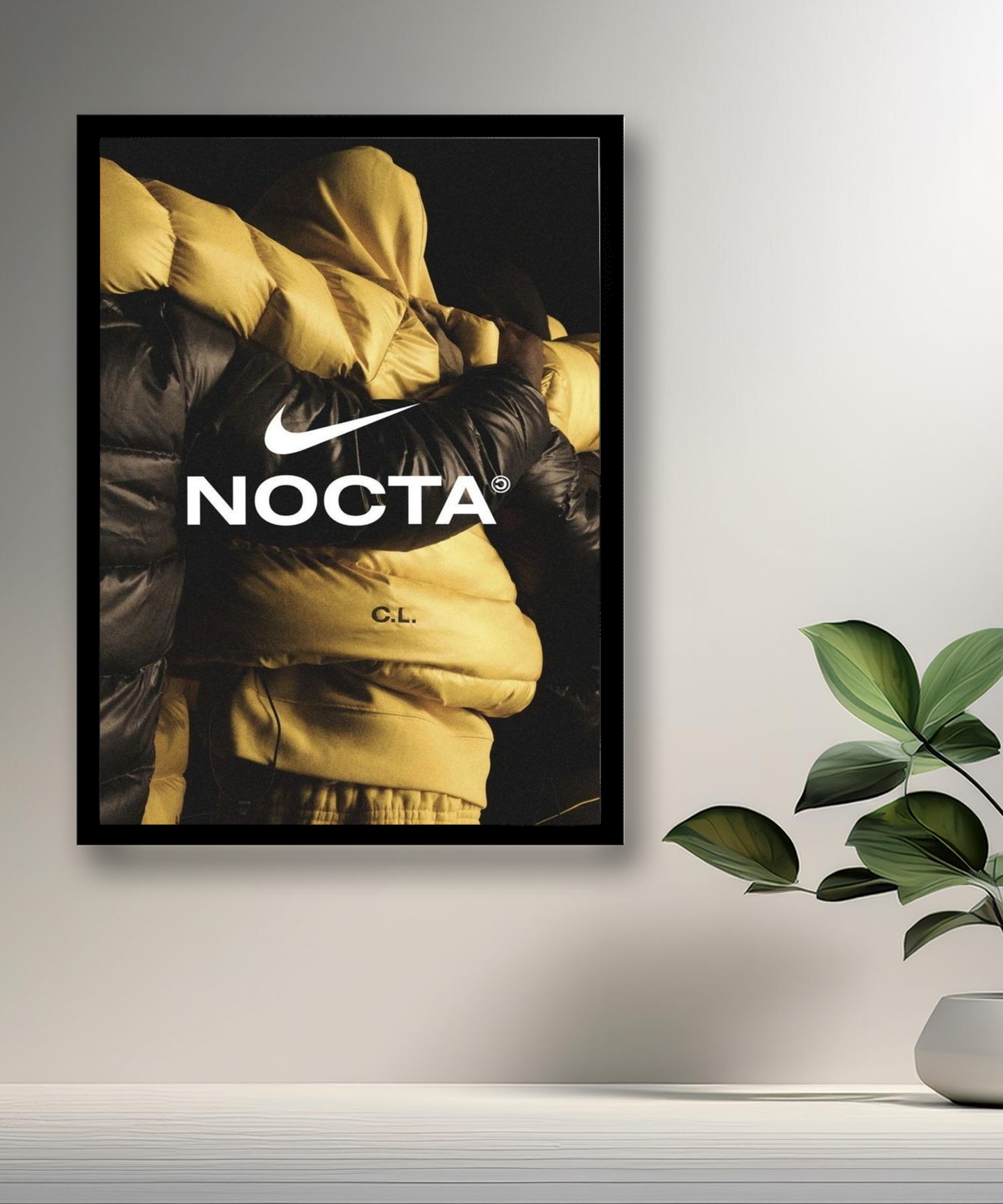 Cadre photo Nocta x Nike jaune