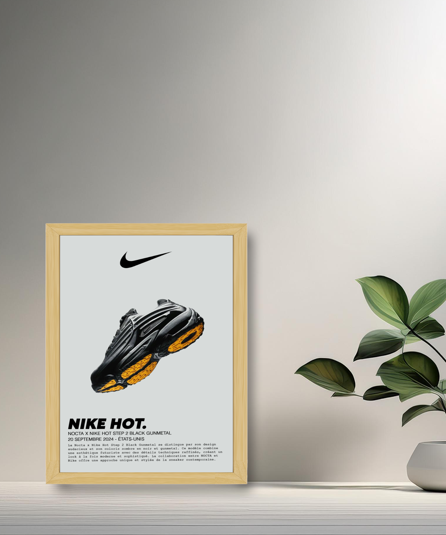Nocta x Nike Hot Step 2 Schwarzer Gunmetal-Fotorahmen 