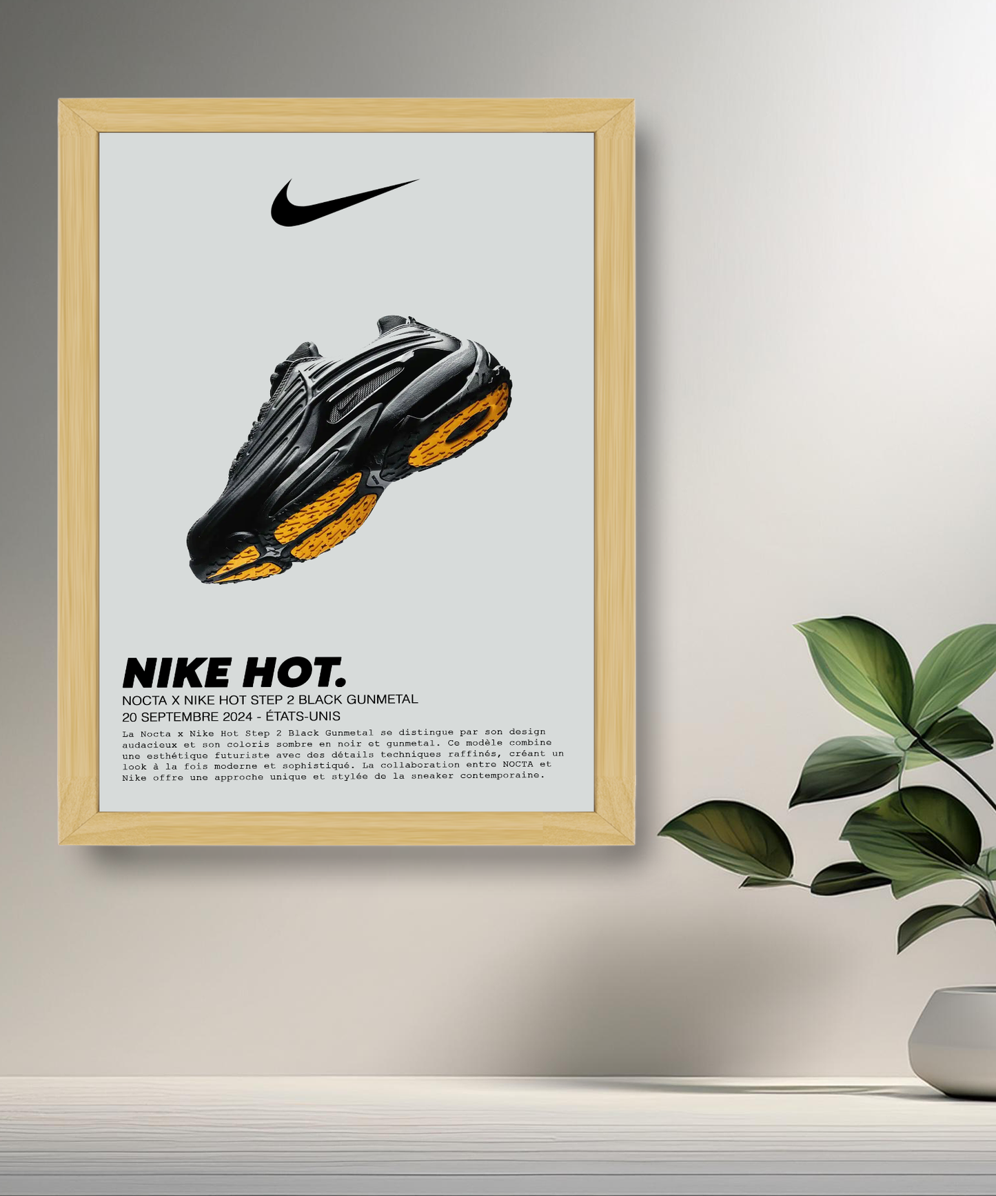 Nocta x Nike Hot Step 2 Schwarzer Gunmetal-Fotorahmen 
