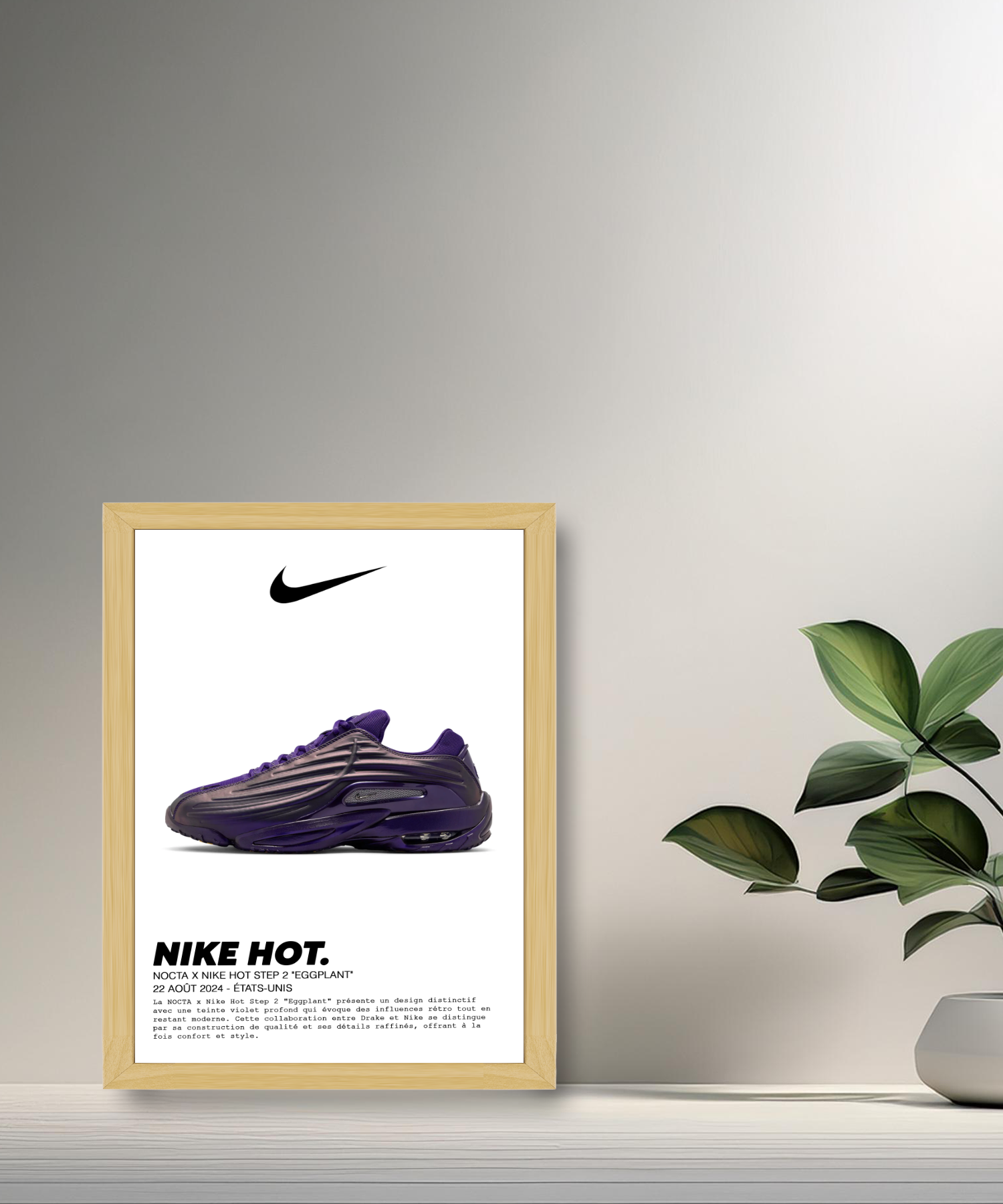 Cadre photo Nocta x Nike Hot Step 2 Eggplant