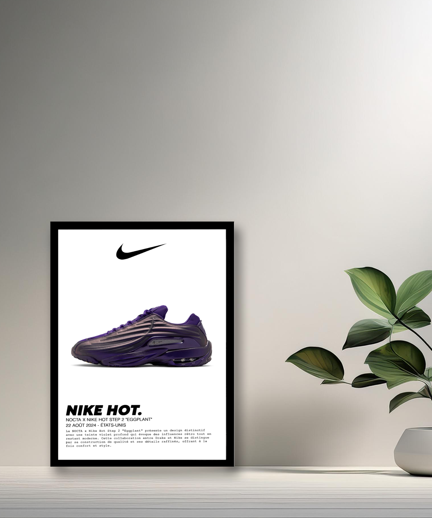 Nocta x Nike Hot Step 2 Eggplant Fotorahmen 