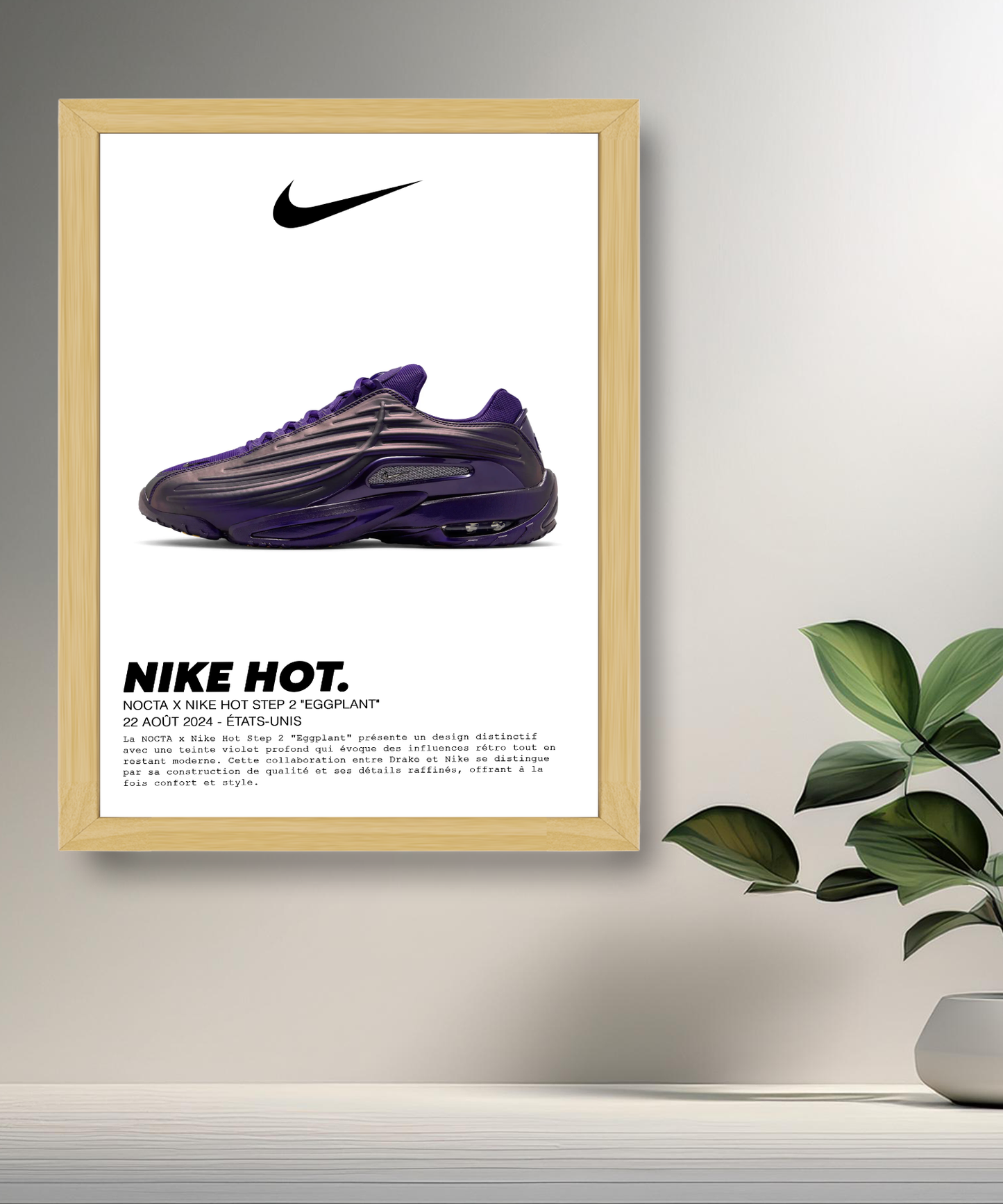 Nocta x Nike Hot Step 2 Eggplant Fotorahmen 