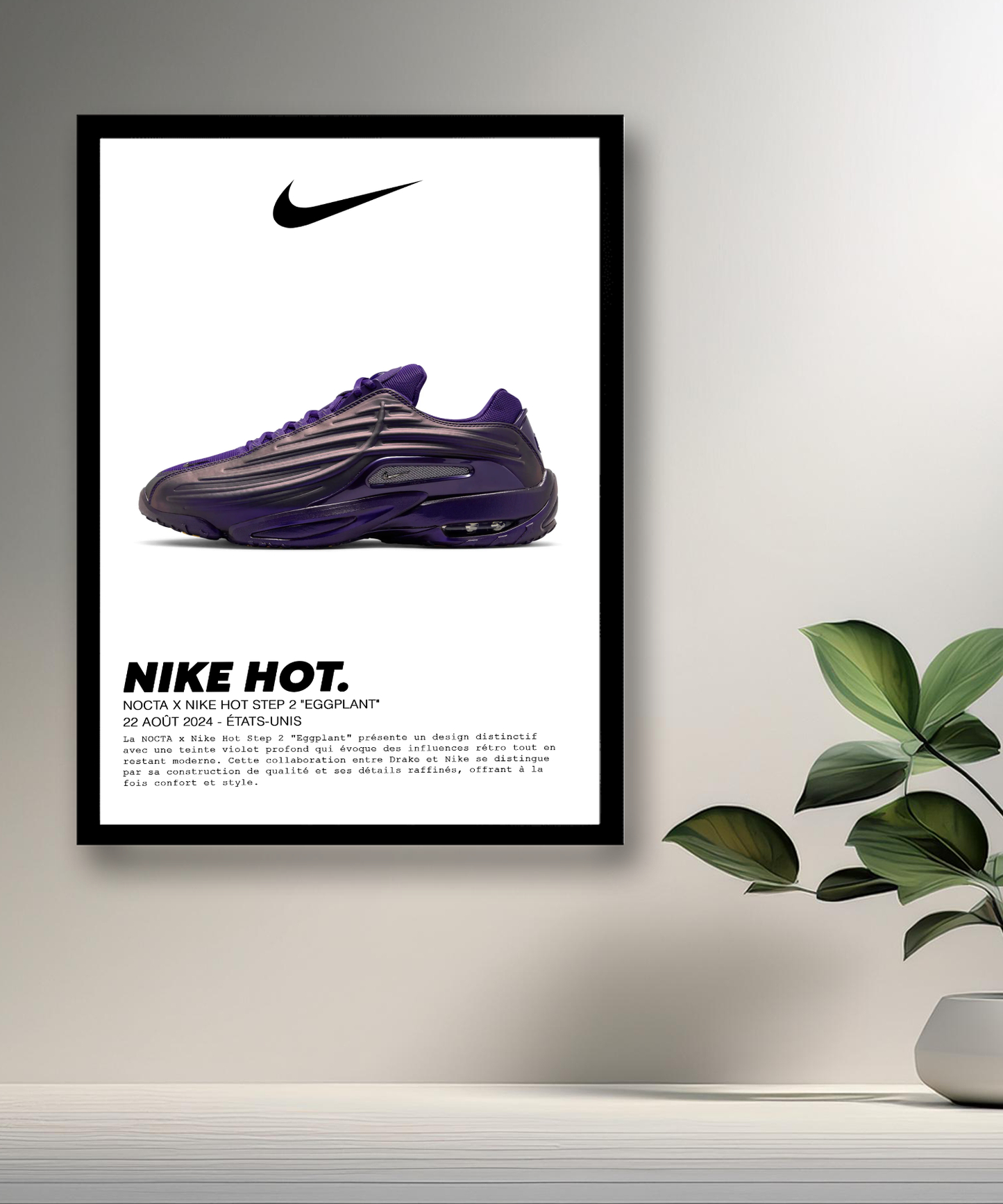 Nocta x Nike Hot Step 2 Eggplant Fotorahmen 