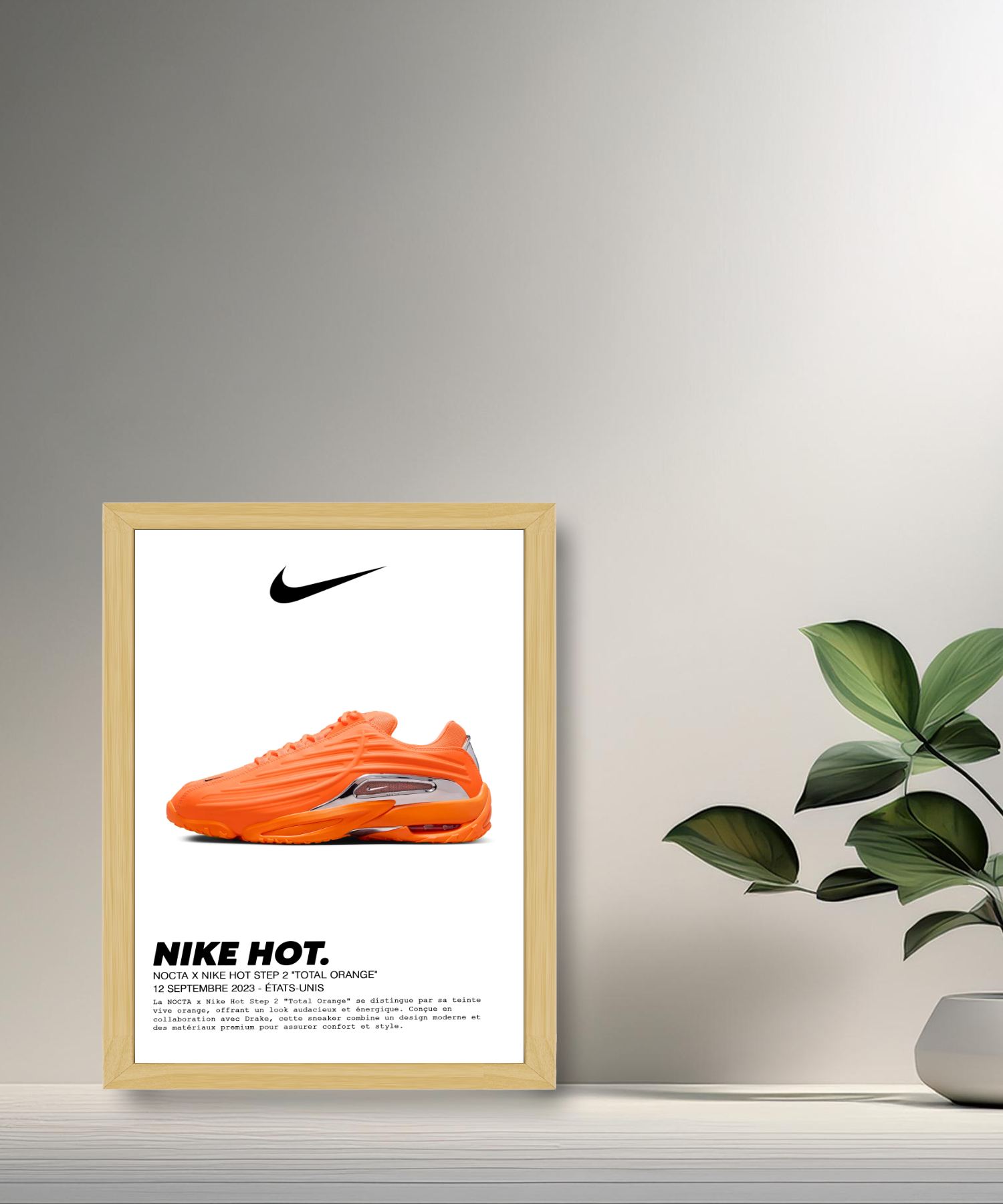 Cadre photo Nocta x Nike Hot Step 2 Total Orange