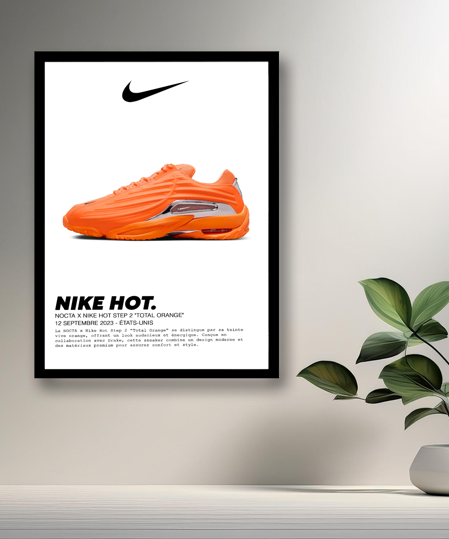 Cadre photo Nocta x Nike Hot Step 2 Total Orange