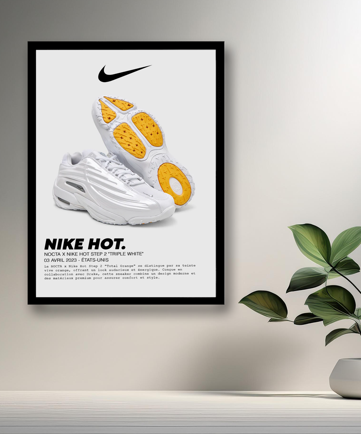 Nocta x Nike Hot Step 2 Fotorahmen Triple White 