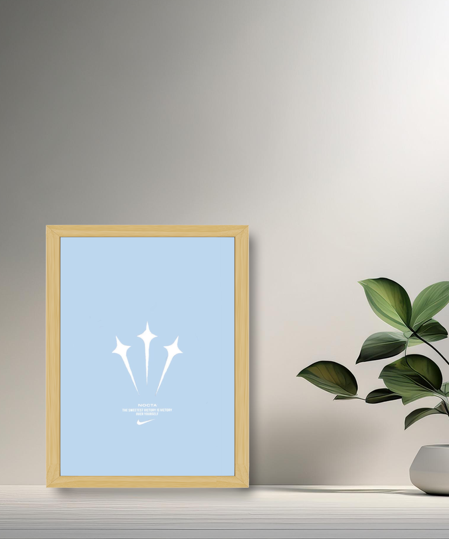 Cadre photo Nocta logo bleu