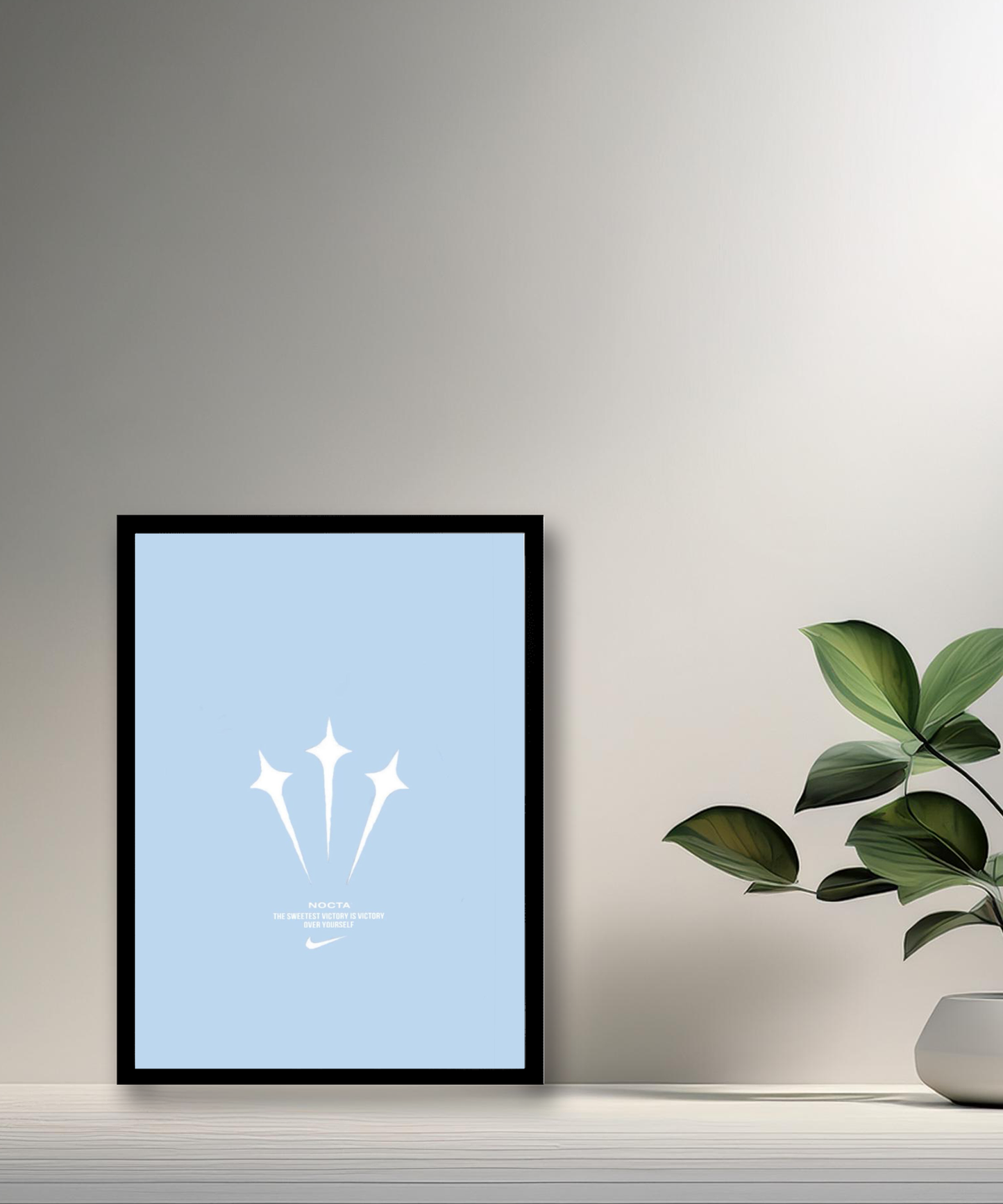 Cadre photo Nocta logo bleu