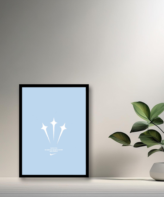 Cadre photo Nocta logo bleu