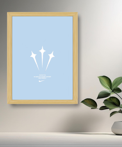 Cadre photo Nocta logo bleu