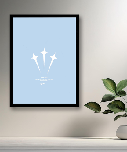 Cadre photo Nocta logo bleu