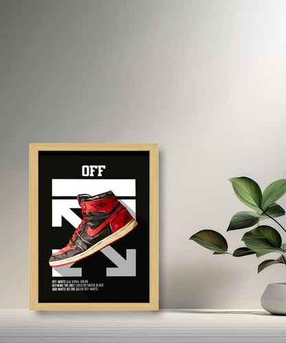 Cadre photo Off-White Air Jordan 1 Chicago