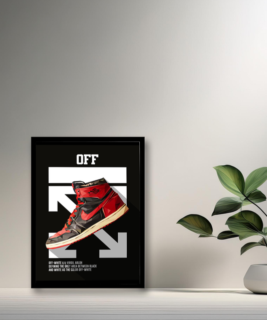 Cadre photo Off-White Air Jordan 1 Chicago