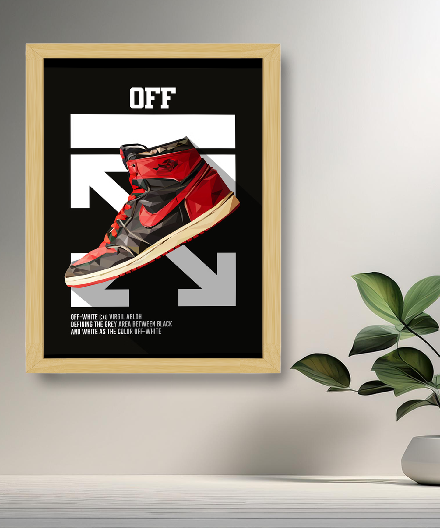 Cadre photo Off-White Air Jordan 1 Chicago