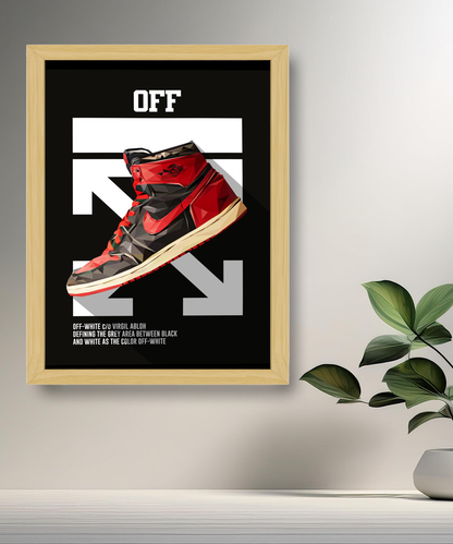 Cadre photo Off-White Air Jordan 1 Chicago