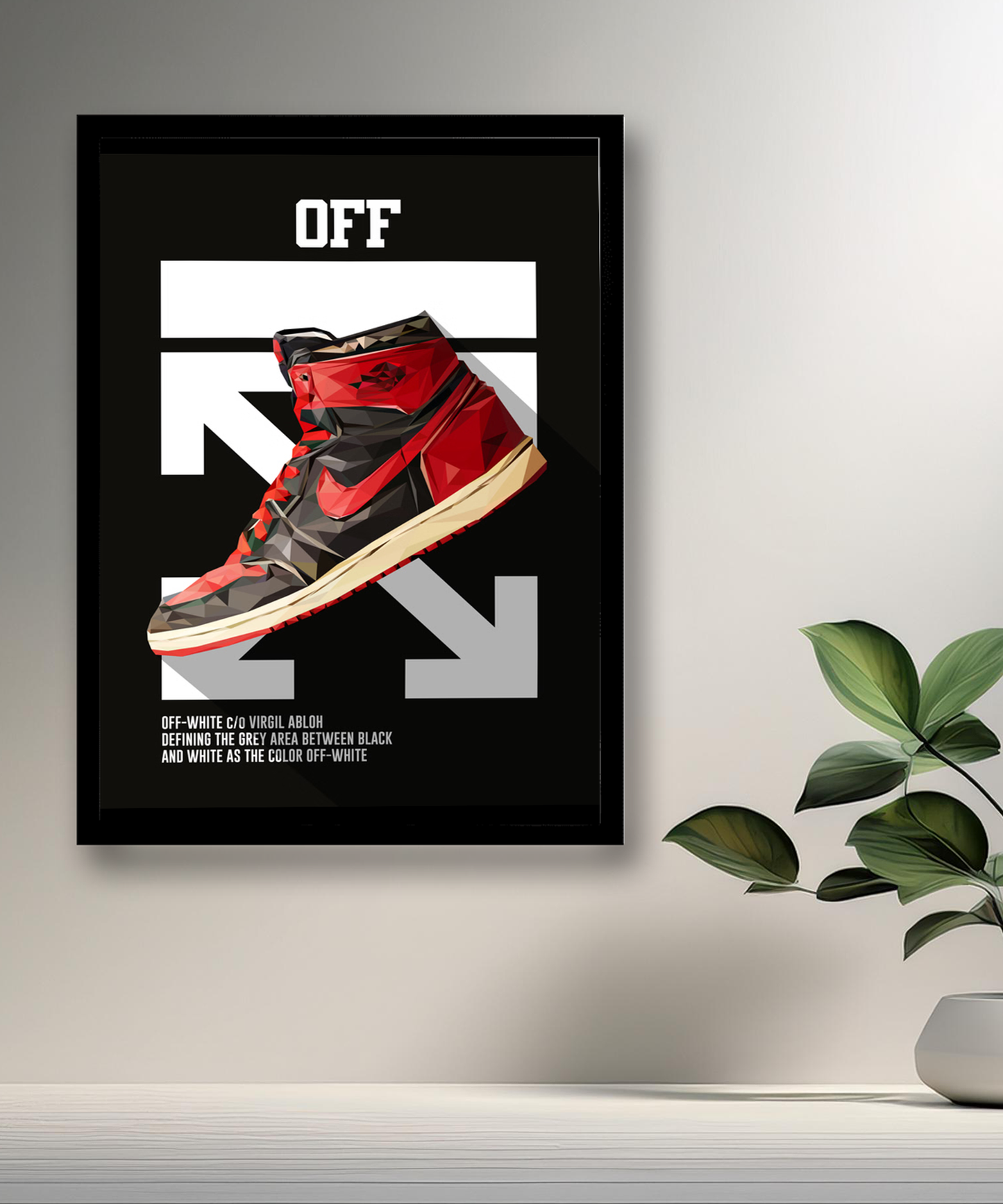Cadre photo Off-White Air Jordan 1 Chicago