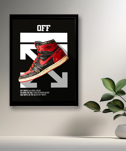 Cadre photo Off-White Air Jordan 1 Chicago