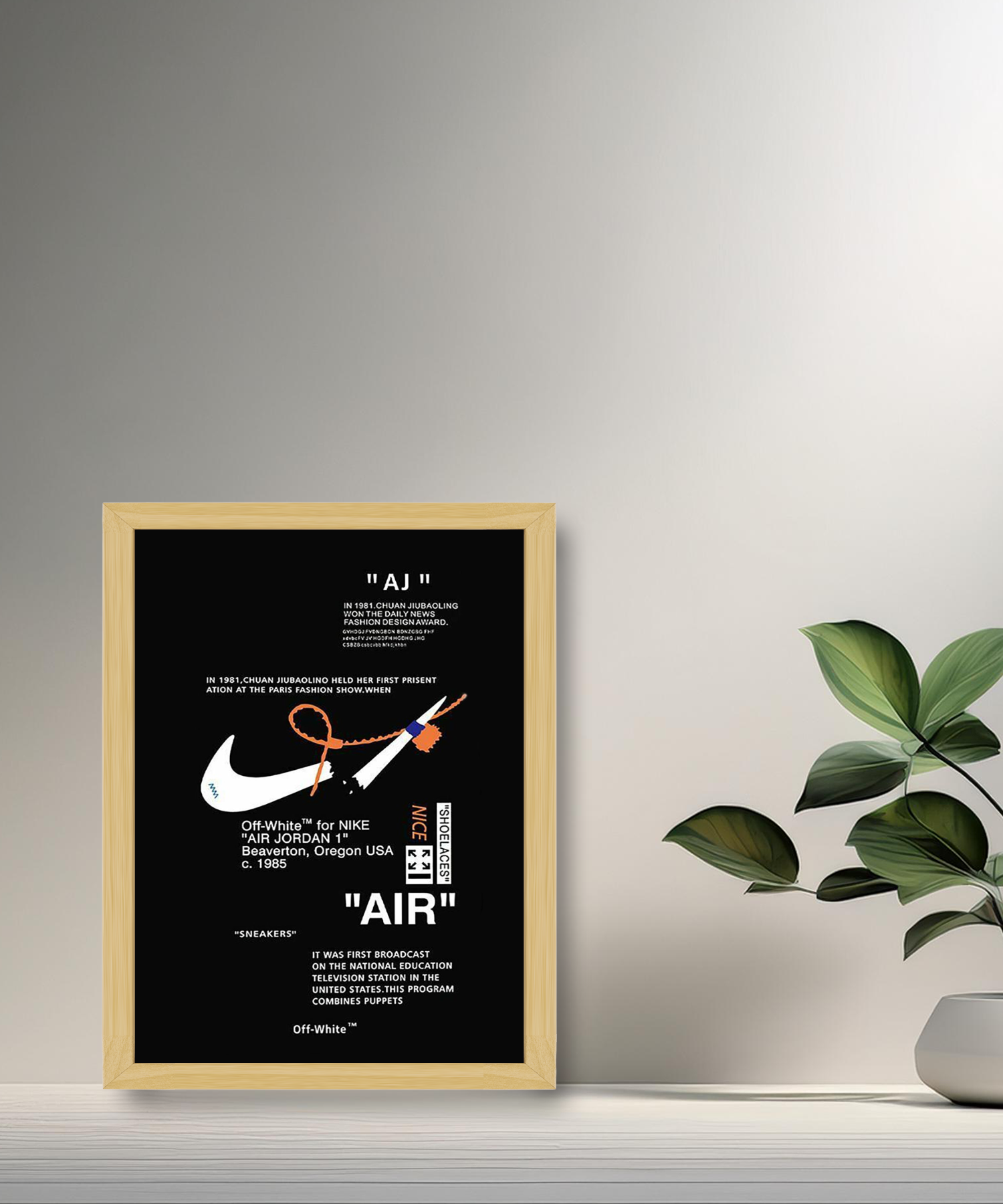 Cadre photo Off-White x Nike
