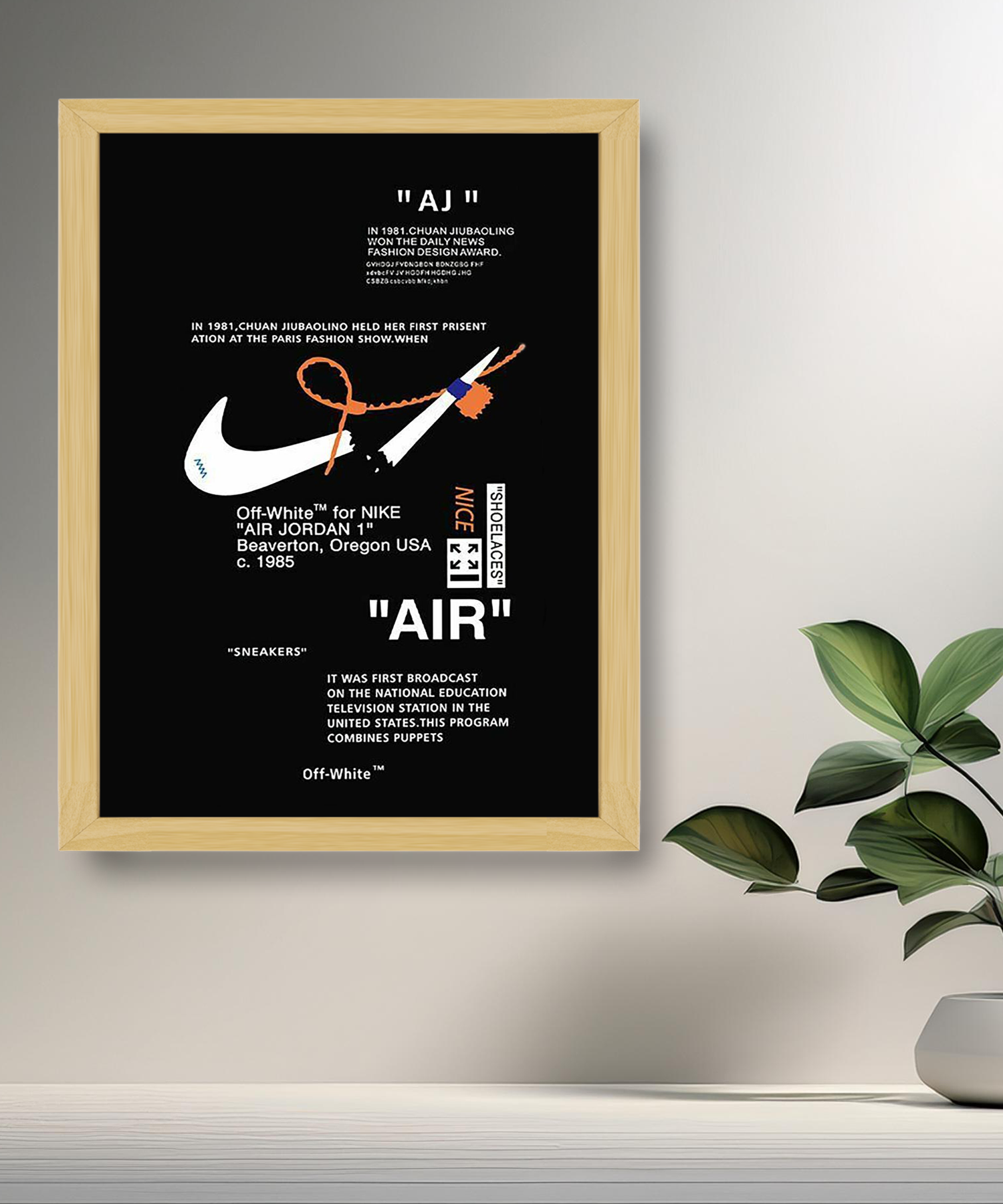 Cadre photo Off-White x Nike