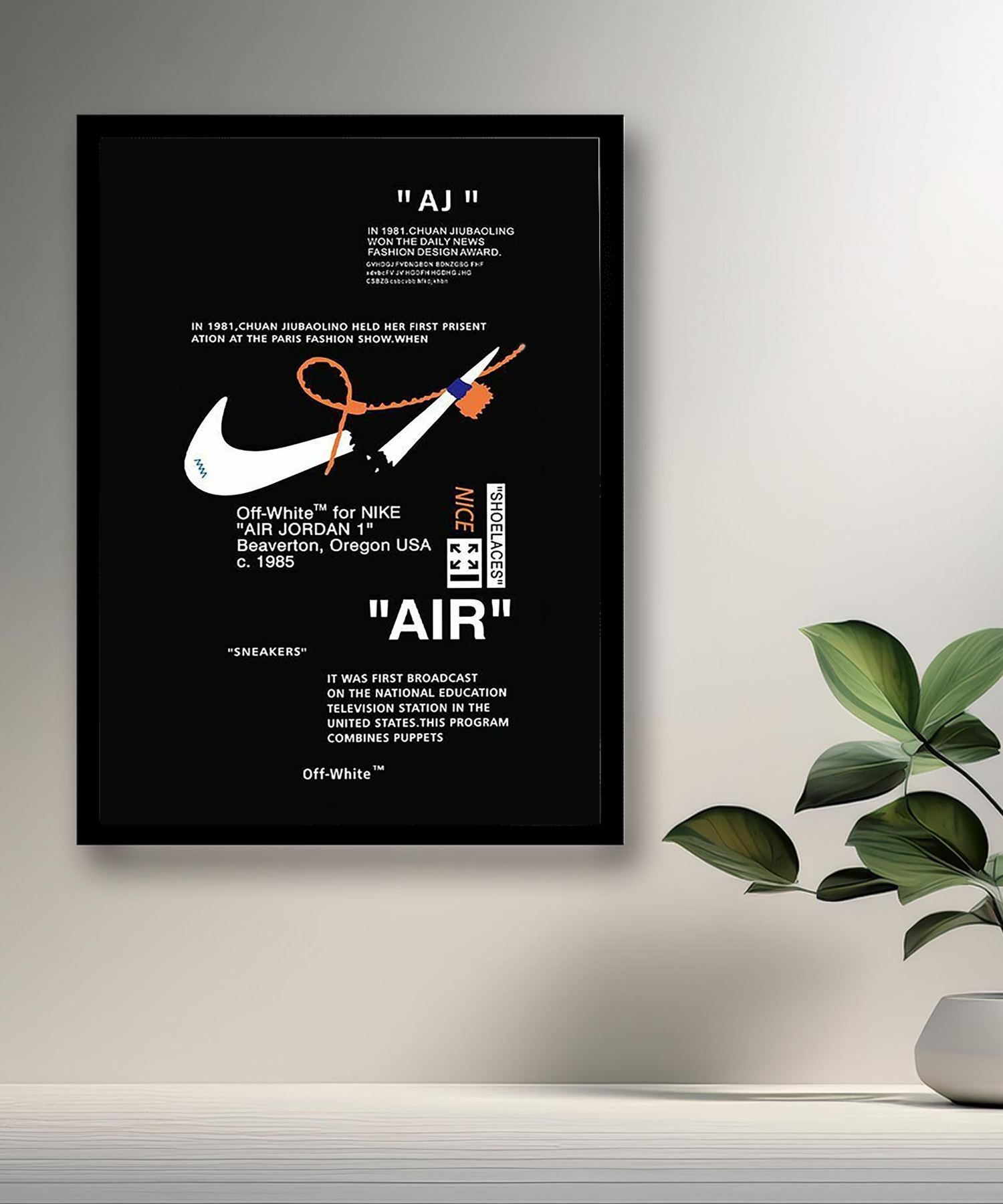 Cadre photo Off-White x Nike