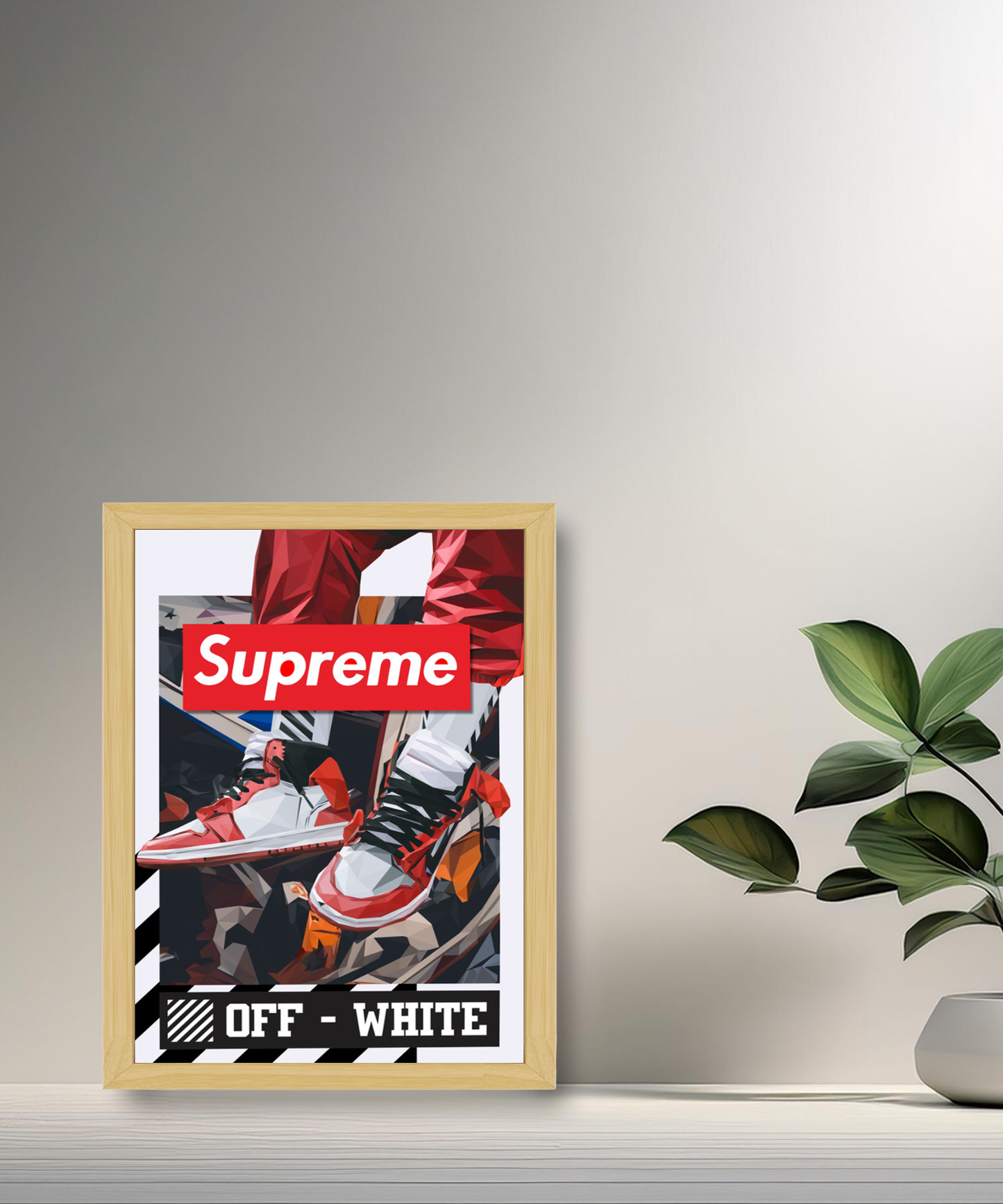 Cadre photo Off-White x Supreme