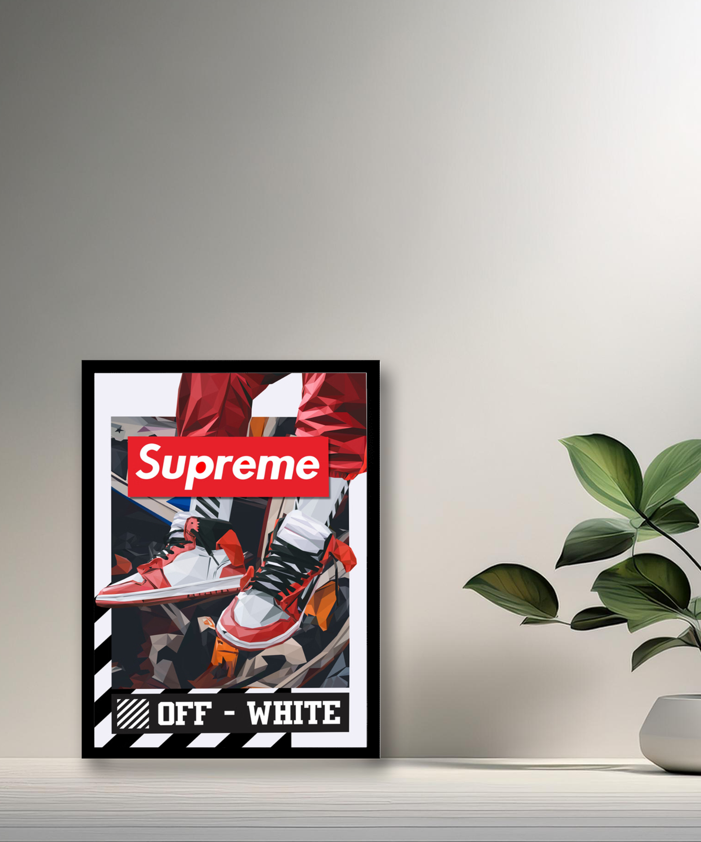 Cadre photo Off-White x Supreme