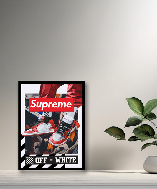 Cadre photo Off-White x Supreme