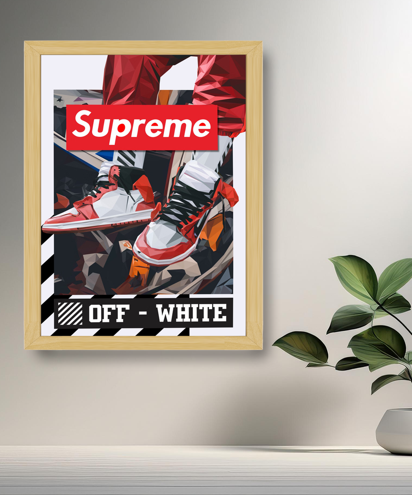 Cadre photo Off-White x Supreme