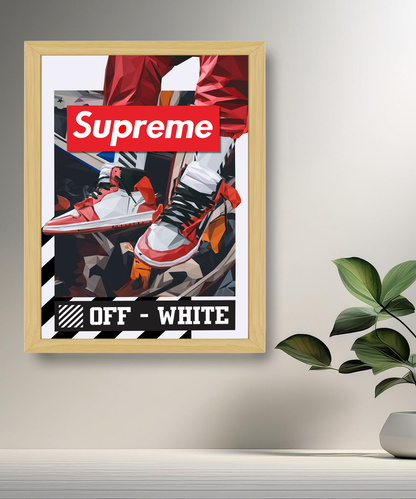 Cadre photo Off-White x Supreme