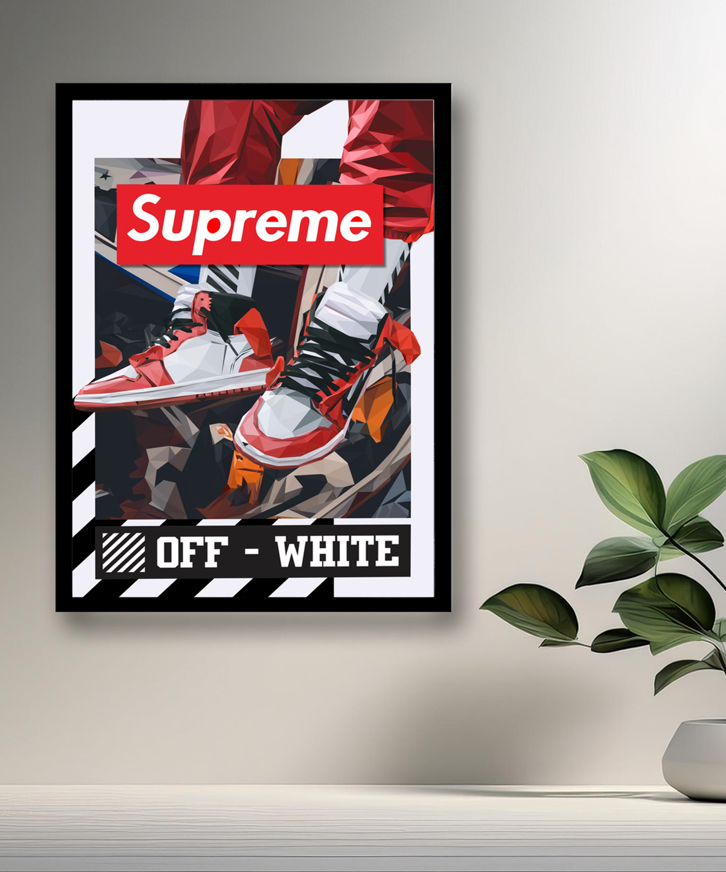 Cadre photo Off-White x Supreme