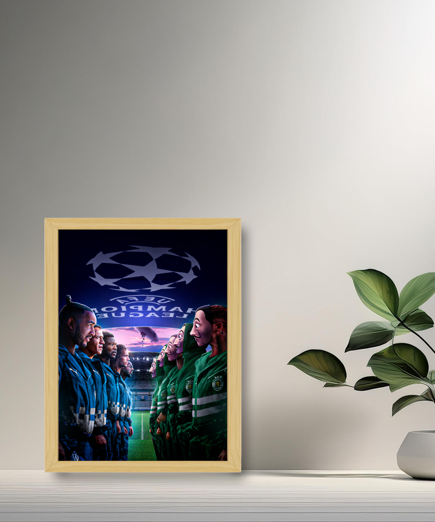 Cadre photo Olympique de Marseille Champions League