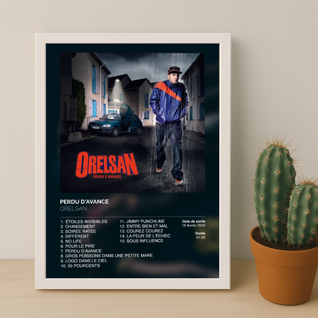 Cadre photo Album Perdu d'avance d'Orelsan