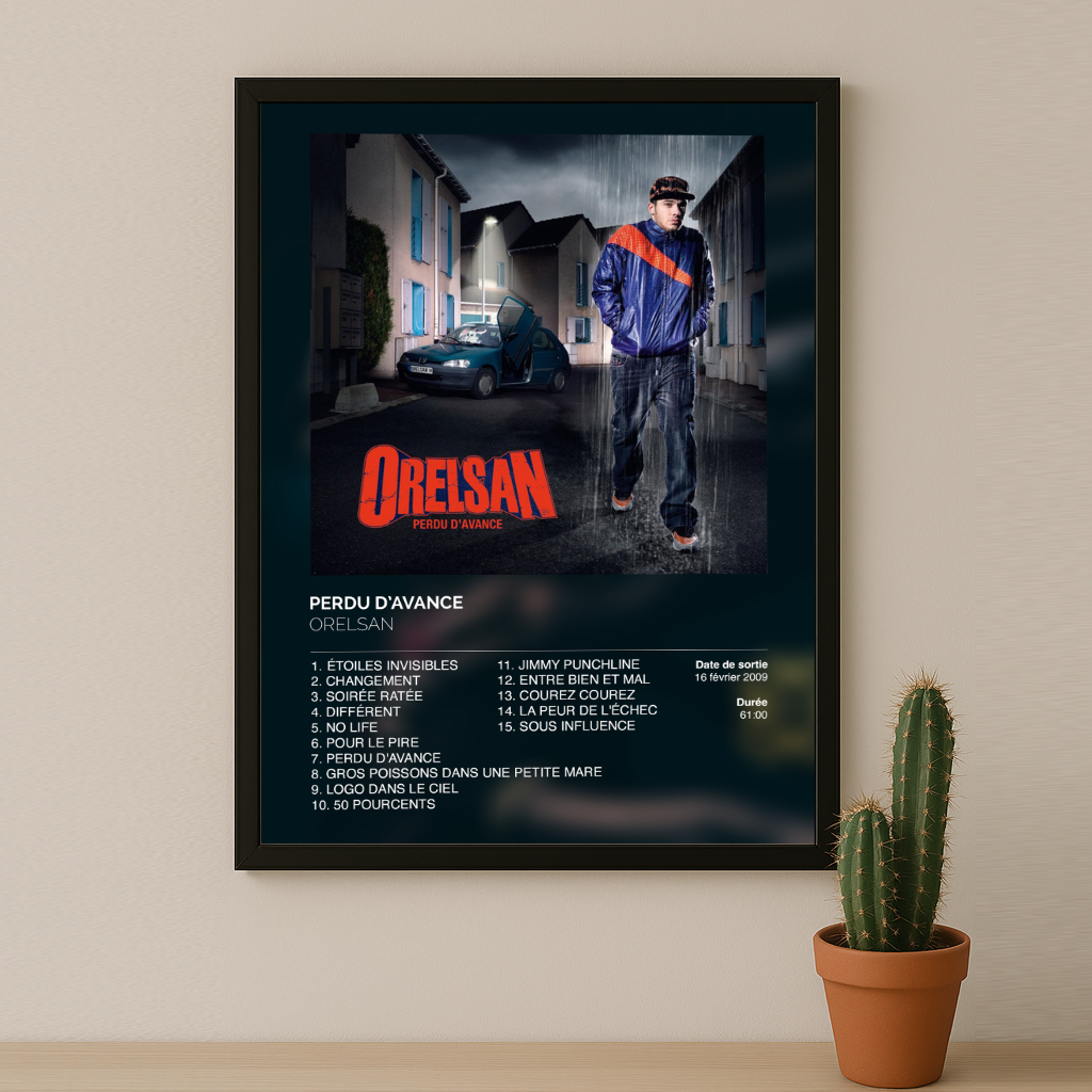 Cadre photo Album Perdu d'avance d'Orelsan