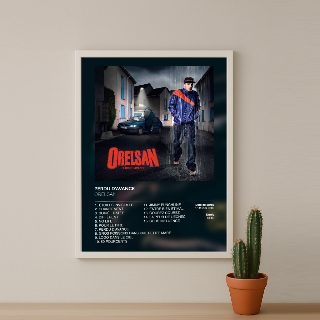 Cadre photo Album Perdu d'avance d'Orelsan