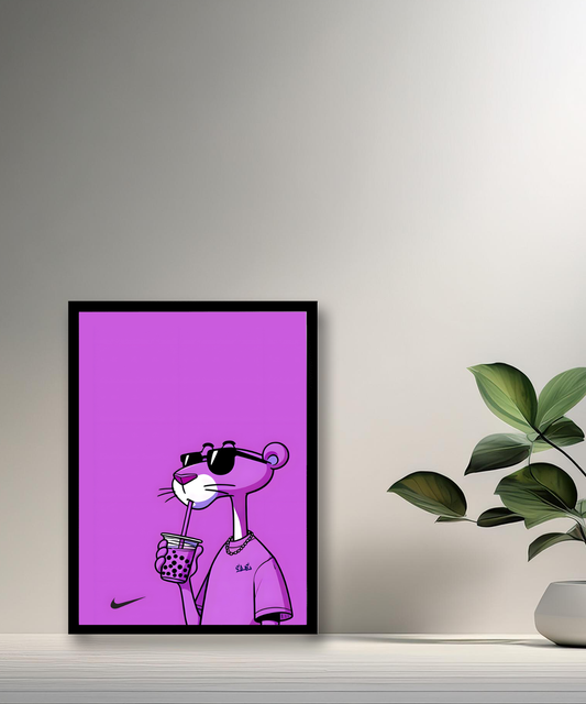 Cadre photo Panthère violet x Nike