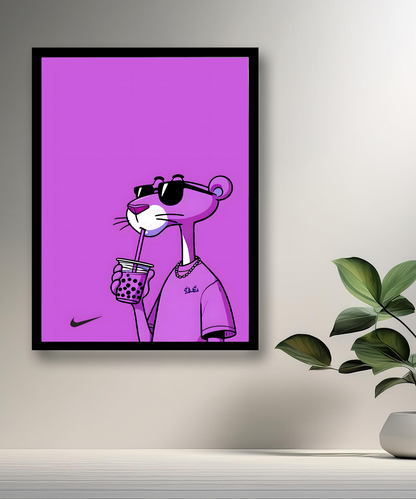 Cadre photo Panthère violet x Nike